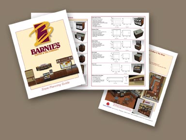 Barnies Coffee and Tea Literature, Brochure and Graphics